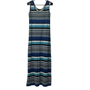 ⭐️ Mario Serrani Multicolor Striped Dress Maxi Dress Size Medium